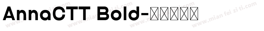 AnnaCTT Bold字体转换